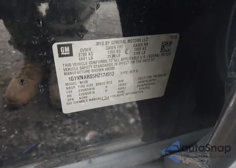 2017 Cadillac Xt5 Standard from USA, damaged, VIN 1GYKNARS5HZ174913